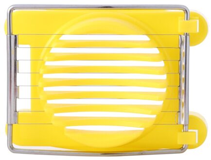 3 Kleuren Multifunctionele Cut Keuken Egg Slicer Sectioner Cutter Mold Flower Edges Keuken Accessoires Egg Shaper geel
