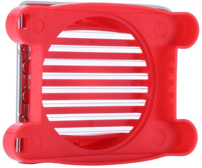 3 Kleuren Multifunctionele Cut Keuken Egg Slicer Sectioner Cutter Mold Flower Edges Keuken Accessoires Egg Shaper rood