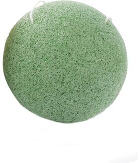 3 Kleuren Natuurlijke Konjac Spons Cosmetische Puff Gezicht Reinigen Wassen Spons Exfoliator Reiniging Spons Gezichtsreiniger groen