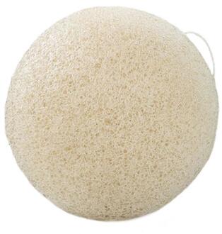 3 Kleuren Natuurlijke Konjac Spons Cosmetische Puff Gezicht Reinigen Wassen Spons Exfoliator Reiniging Spons Gezichtsreiniger wit