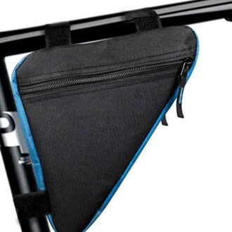 3 Kleuren Waterdichte Driehoek Fietsen Tassen Voor Tube Frame Bag Mountainbike Driehoek Pouch Frame Houder Zadeltas blauw