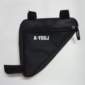 3 Kleuren Waterdichte Driehoek Fietsen Tassen Voor Tube Frame Bag Mountainbike Driehoek Pouch Frame Houder Zadeltas zwart
