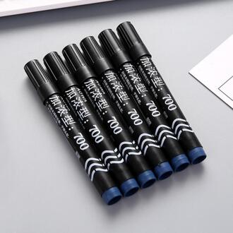 3 Kleuren Waterdichte Permanente Marker Dual Tip 0.5/1.0Mm Nib Art Tekening Pennen Student School Kantoorbenodigdheden blauw