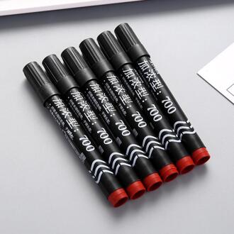 3 Kleuren Waterdichte Permanente Marker Dual Tip 0.5/1.0Mm Nib Art Tekening Pennen Student School Kantoorbenodigdheden rood