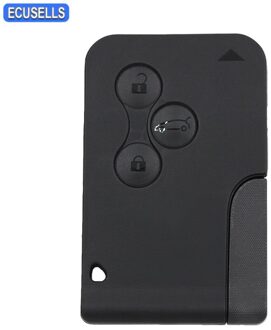 3 Knop Smart Card Afstandsbediening Autosleutel Shell Case Behuizing Voor Renault Clio Megane Grand Scenic 2 3 Koleos Met kleine Sleutel Ongesneden Blade