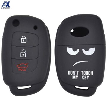 3 Knoppen Afstandsbediening Sleutel Geval Voor Hyundai Creta I20 Tucson Elantra Santa Fe Siliconen Sleutelhanger shell Cover