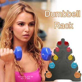 3-layer dumbbell rack Portable Home 5 Tier Dumbbell Holder Home Gym Exercise Weight Tower Black