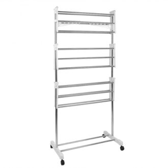 3 Layer Vouwen Kleerhanger Wasdroger Zeer Grote Kleding Paard Vloerstaande Kapstok Droogrekken Plank Organisator Hwc