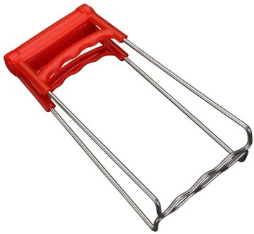 3 Legged Roestvrij Staal Stoomboot Plank Dampende Stand Voor Voedsel Stomen Bakken Braden Ronde Rack Knoedel Lade Koken Tool Clip rood