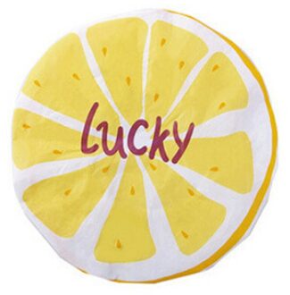 3 # Leuke Cartoon Bad Hair Cover Fruit Patroon Waterdichte Douche-Cap Volwassen Douche Badmuts Badkamer Producten Brede Elastische geel