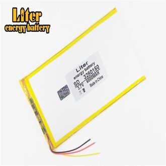 3 Lijn 3.7V,6000Mah,[3280150] Plib (Polymeer Lithium-Ion Batterij) li-Ion Batterij Voor Tablet Pc, Gps, Mp3, Mp4, Mobiele Telefoon, Luidspreker