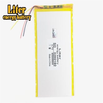 3 Lijn Goede Qulity 3280150 3.7V 6000Mah (Echte 5900Mah) Li-Ion Batterij Voor V88, v971, M9 Tablet Pc, 3282150