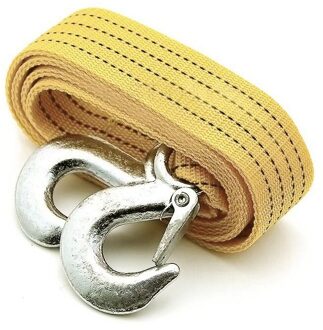 3 M 3 Ton Auto Sleepkabel Nood Trailer Touw Met 2 Anti-Slip Haken Voor Heavy F- beste