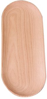 3 Maten Houten Lade Diner Plaat Voedsel Dessert Koffie Platen Opslag Trays Massief Houten Ovale Cake Sushi-Schotel Brood snack Tray Wood 3
