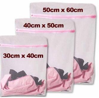 3 Maten Ritssluiting Opvouwbare Nylon Waszak Beha Sokken Ondergoed Kleding Wasmachine Bescherming Netto Mesh Wasserij Opbergtas Coarse mesh
