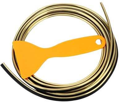 3 Meter Dashboard Rand Universal Diy Trim Lijn Bescherming Strip Interieur Mouldings Decoratie Rand Sticker Auto Deur Decor Strip Goud