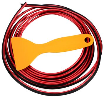 3 Meter Dashboard Rand Universal Diy Trim Lijn Bescherming Strip Interieur Mouldings Decoratie Rand Sticker Auto Deur Decor Strip Rood