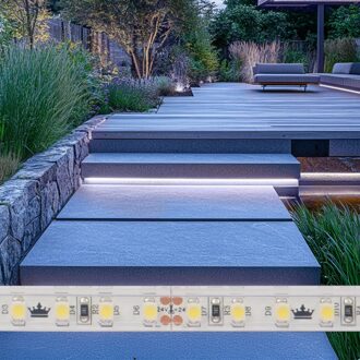 3 meter koud wit led strip voor buiten losse strip