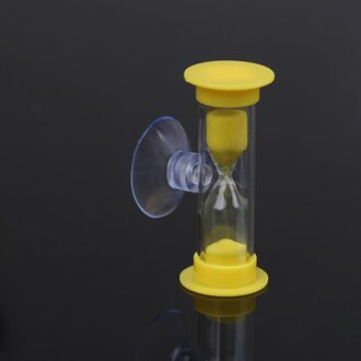 3 Minuut Douche Timer Tandenpoetsen Timer Creatieve Gaven Kinderen Levert Zandloper Zand Klok Plastic Zuignap 7 Kleuren geel
