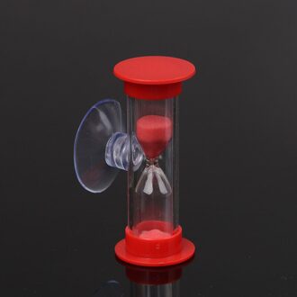 3 Minuut Douche Timer Tandenpoetsen Timer Creatieve Gaven Kinderen Levert Zandloper Zand Klok Plastic Zuignap 7 Kleuren Rood