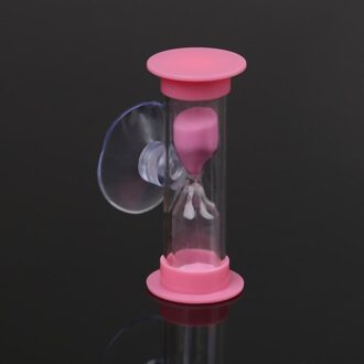 3 Minuut Douche Timer Tandenpoetsen Timer Creatieve Gaven Kinderen Levert Zandloper Zand Klok Plastic Zuignap 7 Kleuren Roze