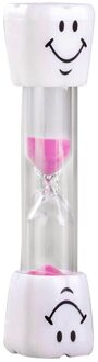 3 Minuut Smiley Zand Timer Kinderen Kids Tandenborstel Timer Zandloper Zandloper Zand Klok Ei Timer Thee Cafe Tijdwaarneming roze
