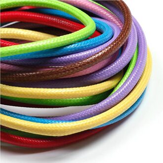 3 MM 10 m/partij Gemengde Kleuren Korea Wax Touw Lederen Koord Waxed Ketting Touw DIY Sieraden Maken Accessoires CD-03