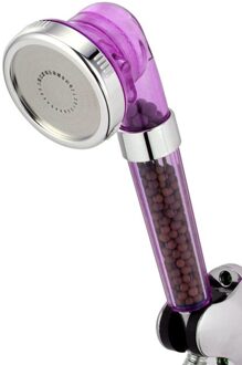 3 Modi Bad Douche Verstelbare Jetting Douchekop Hoge Druk Saving Water Badkamer Anion Filter Douche Spa Nozzle 3 modes paars