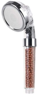 3 Modi Bad Douche Verstelbare Jetting Douchekop Hoge Druk Saving Water Badkamer Anion Filter Douche Spa Nozzle 3 modes transparant