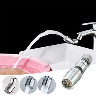 3 Modi Messing Water Saving Tap Kraan Beluchter Spuit Nozzle 360 Graden Draaien Diffuser Kraan Extender Kraan Beluchter Flexibele