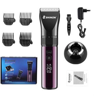 3 Modi Professionele Mannen Led Display Elektrische Tondeuse Dual Opladen Methode Haar Snijder Machine Tondeuse + Oplaadstation