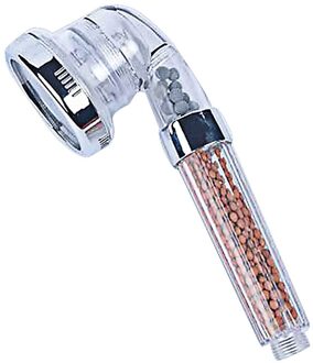 3 Modus Anion Douchekop Verstelbare Badkamer Onder Druk Afneembare Sprinkler Hoofd Twee Lagen Van Filter Douchekop transparant