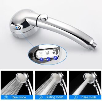 3 Modus Regendouche Met Water Controle Knop Waterbesparende Douchekop Roterende Verstelbare Druk Badkamer Accessoires Plating