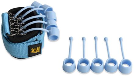3 Niveaus Weerstand Bands Hand Grip Set Strengthener Sporter Kit Vinger Brancard Versnellen Revalidatie 20/40/60lbs Blauw