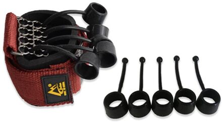 3 Niveaus Weerstand Bands Hand Grip Set Strengthener Sporter Kit Vinger Brancard Versnellen Revalidatie 20/40/60lbs Rood