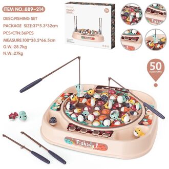 3 Om 6-Jaar-Oude Vissen Speelgoed Familie Simulatie Draaiende Elektrische Speelgoed Muziek Verlichting Ouder-kind Interactieve kinderen 2