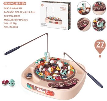 3 Om 6-Jaar-Oude Vissen Speelgoed Familie Simulatie Draaiende Elektrische Speelgoed Muziek Verlichting Ouder-kind Interactieve kinderen 4