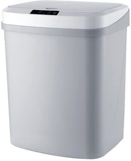 3 Open Modus Smart Automatische Sensor Vuilnisbak Met Deksel 30Cm Inductie 15L grijs 15L