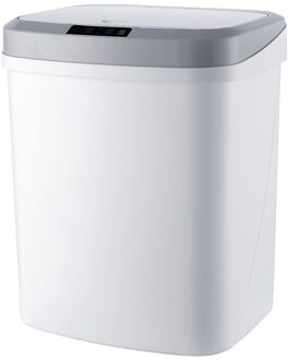3 Open Modus Smart Automatische Sensor Vuilnisbak Met Deksel 30Cm Inductie 15L wit 15L