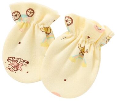 3 Paar Baby Anti Krassen Zachte Katoenen Handschoenen Pasgeboren Bescherming Gezicht Scratch Mittens Baby Handguard Levert 2