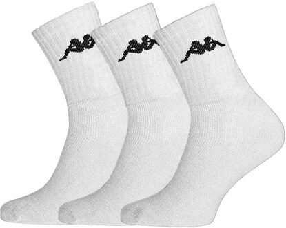 3 paar sportsokken hoog - Witte Sokken - maat 35-38