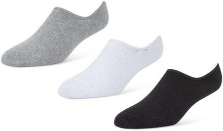 3 Pack Active Dry Invisible - Unisex Sokken Grey - 39-42