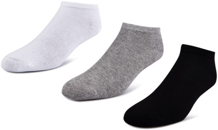 3 Pack Active Dry Low-cut Sokken Unisex - Grijs - Maat 27-34 Grey