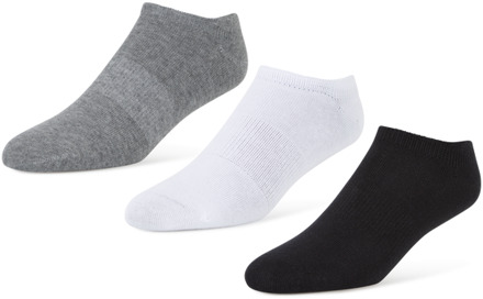 3 Pack Active Dry No-show Sokken Unisex - Grijs - Maat 43-46 Grey