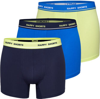 3-pack boxershorts heren d907 effen kleuren Print / Multi - XL