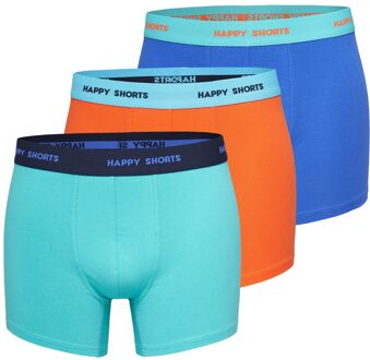 3-pack boxershorts heren d911 effen kleuren neon Print / Multi - L
