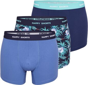 3-pack boxershorts heren d924 hawaii print Blauw - XL