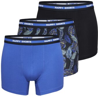 3-pack boxershorts heren hawaii zwart/blauw Print / Multi - XL