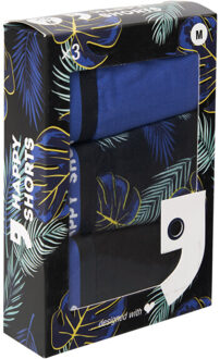 3-pack boxershorts heren hawaii zwart/blauw Veelkleurig - L