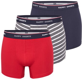 3-pack boxershorts heren maritim gestreept Print / Multi
